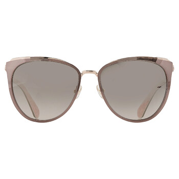 Grey Gold Cat Eye Sunglasses JABREAS 006JFQ
