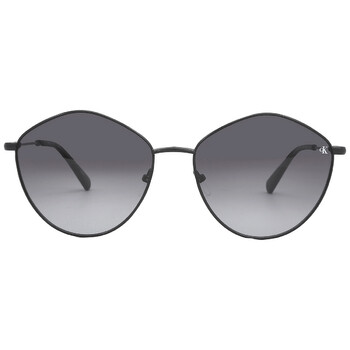 Grey Gradient Oval Sunglasses CKJ22202S 001