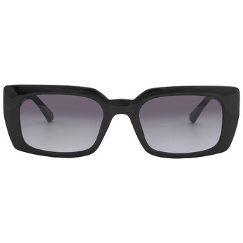 Grey Gradient Rectangular Sunglasses CKJ22606S 001