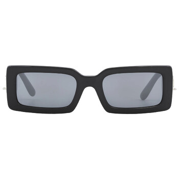 Grey Mirror Black Rectangular Sunglasses DG4416 5016G