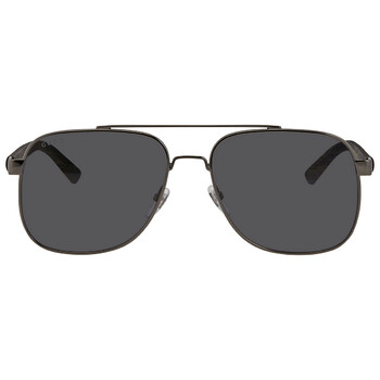 Grey Pilot Sunglasses GG0422S 001