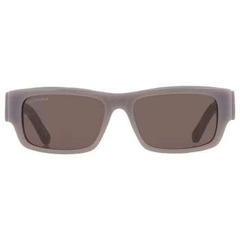 Grey Rectangular Sunglasses BB0261SA 004
