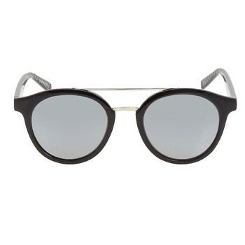 Grey Round Unisex Sunglasses SF9483 BLACK