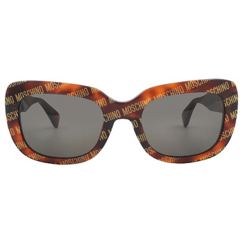 Grey Square Sunglasses MOS132S 02VMIR