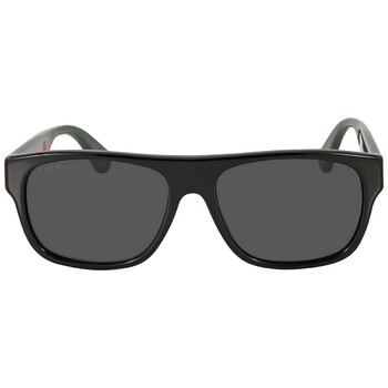 Grey Square Sunglasses GG0341S 001