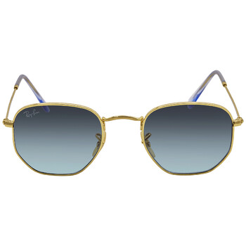 Hexagonal Flat Lenses Blue Gradient Sunglasses RB3548N 91233M