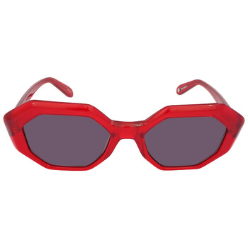 Jaqueline Semi Flat Purple Geometric Sunglasses 2063 CHESFPU