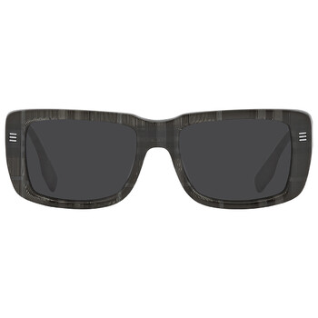 Jarvis Dark Gray Rectangular Sunglasses BE4376U 380487