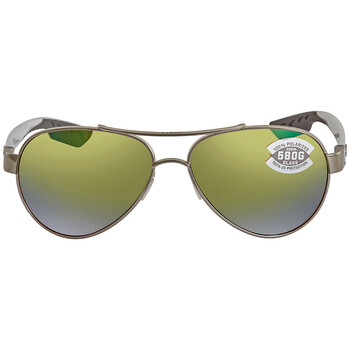 LORETO Green Mirror Polarized Glass Sunglasses LR 21 OGMGLP