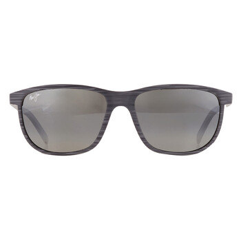 Lele Kawa Neutral Grey Rectangular Sunglasses 81111D