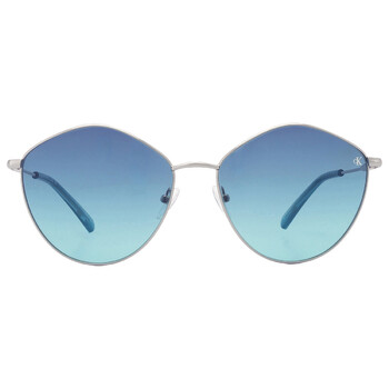 Light Blue Oval Sunglasses CKJ22202S 040