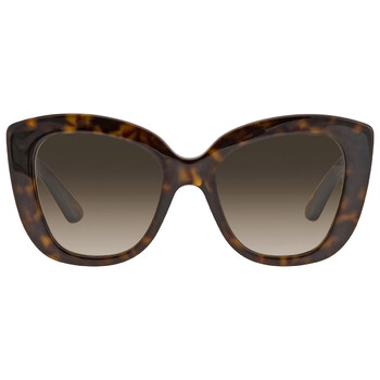 Light Brown Butterfly Sunglasses GG0327S 002