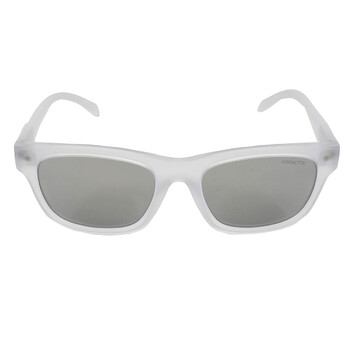 Light Grey Mirror Silver Rectangular Sunglasses AN4284 27616G