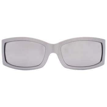Light Grey Mirror Silver Wrap Sunglasses DG6188 34156G