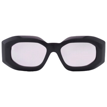 Light Grey Mirrored Silver Irregular Sunglasses VE4425U 54226G