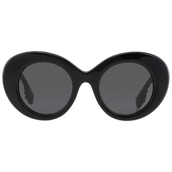 Margot Dark Grey Oval Sunglasses BE4370U 300187