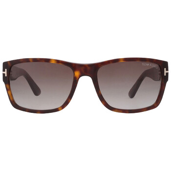 Mason Smoke Gradient Rectangular Sunglasses FT0445 52B