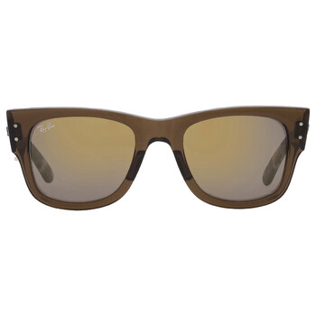 Mega Wayfarer Gold Mirror Square Sunglasses RB0840S 663693