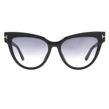 Nadine Smoke Gradient Cat Eye Sunglasses FT0941 01B