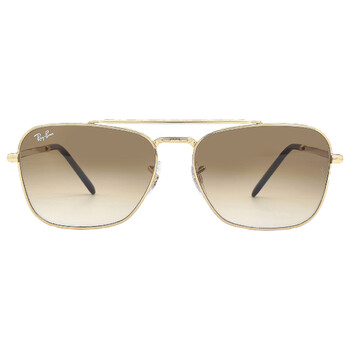 New Caravan Light Brown Gradient Square Sunglasses RB3636 00151