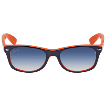 New Wayfarer Color Mix Light Blue Gradient Sunglasses RB2132 7893F