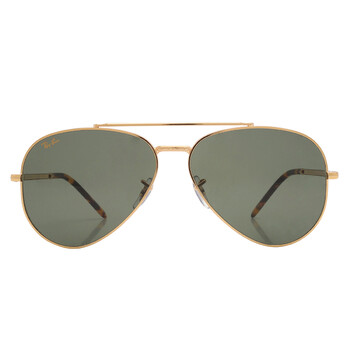 Open Box  Ray Ban New Aviator Green Aviator Sunglasses RB3625 919631
