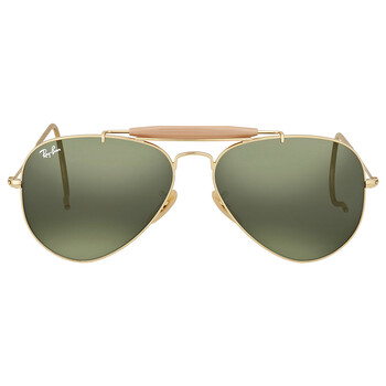 Outdoorsman Green Classic G15 Aviator Sunglasses RB3030 L0216