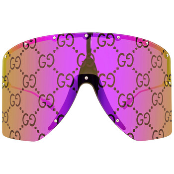 Pink Mirror Shield Sunglasses GG1244S 002