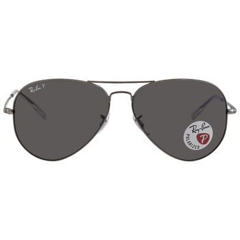 Polarized Black Aviator Sunglasses RB3689 00448