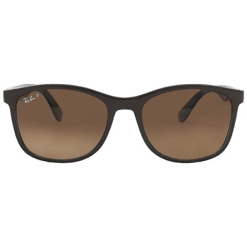 Polarized Brown Gradient Square Sunglasses RB4374 6600M2