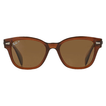 Polarized Brown Square Sunglasses RB0880S 664057