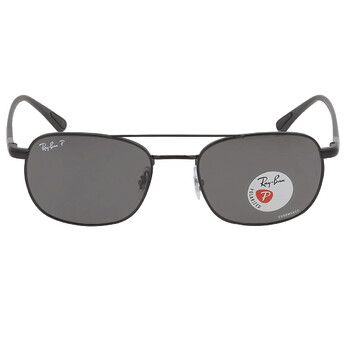 Polarized Dark Gray Square Sunglasses 0RB3670CH 002K8
