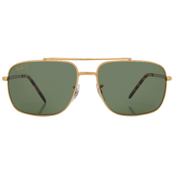 Polarized Dark Green Navigator Sunglasses RB3796 9196P1