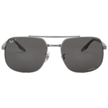 Polarized Dark grey Square Sunglasses RB3699 004K8