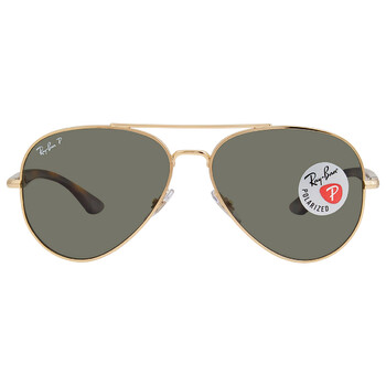 Polarized Green Classic G15 Aviator Unisex Sunglasses RB3675 00158