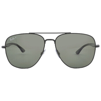 Polarized Green Square Sunglasses RB36830025859