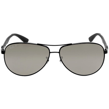 Polarized Grey Mirror Aviator Sunglasses RB8313 002K7