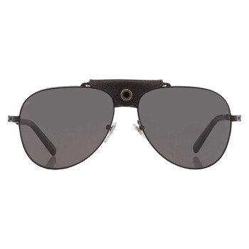 Polarized Grey Pilot Sunglasses BV5061Q 12848