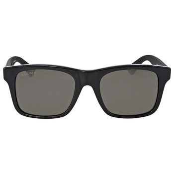 Polarized Grey Square Sunglasses GG0008S 002