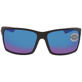 REEFTON Blue Mirror Polarized Glass Mens Sunglasses RFT 197 OBMGLP