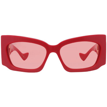 Red Wrap Sunglasses GG1412S 004