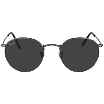 Round Metal Antiqued Dark GreySunglasses RB3447 9229B1