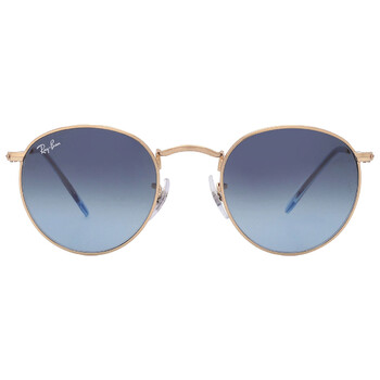 Round Metal Blue Gradient Sunglasses RB3447 0013M