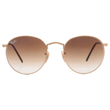 Round Metal Brown Gradient Sunglasses RB3447 00151