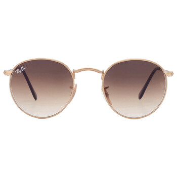 Round Metal Brown Gradient Sunglasses RB3447 00151