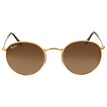 Round Metal PinkBrown Gradient Sunglasses RB3447 9001A5