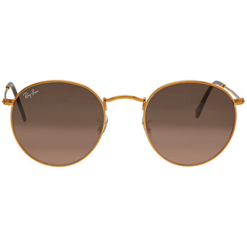 Round Metal PinkBrown Gradient Sunglasses RB3447 9001A5