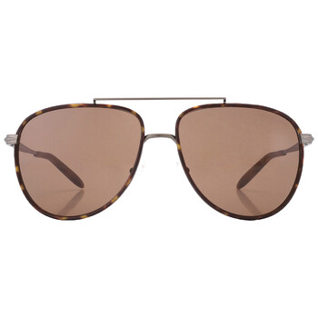 Saxon Dark Brown Pilot Sunglasses MK1132J 102373