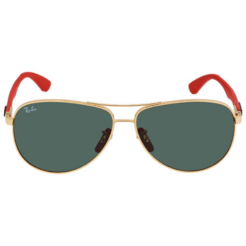 Scuderia Ferrari Green Classic Aviator Sunglasses RB8313M F00871