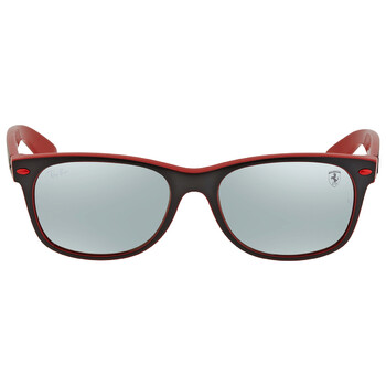 Scuderia Ferrari Silver Flash Square Sunglasses RB2132M F63830